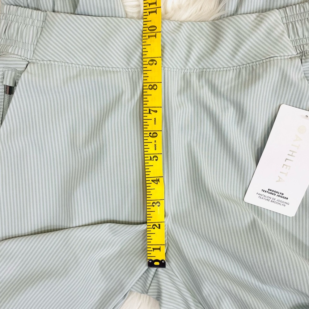 NWT, Athleta Brooklyn Textured Jogger, City Stripe Coast Grey - Picture 11 of 12